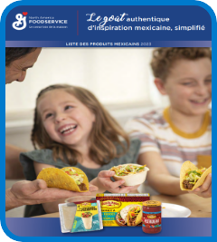 Page couverture de la liste des produits mexicains de General Mills