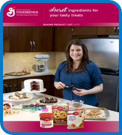 Cover page of the General Mills Baking Product List