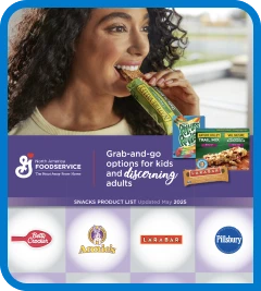 GM Snacks Product List